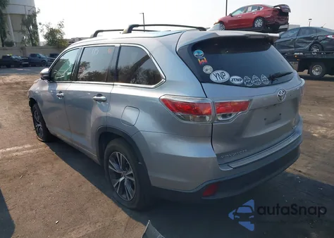 2016 Toyota Highlander Xle V6 из США, поврежденный, VIN 5TDJKRFH2GS506727